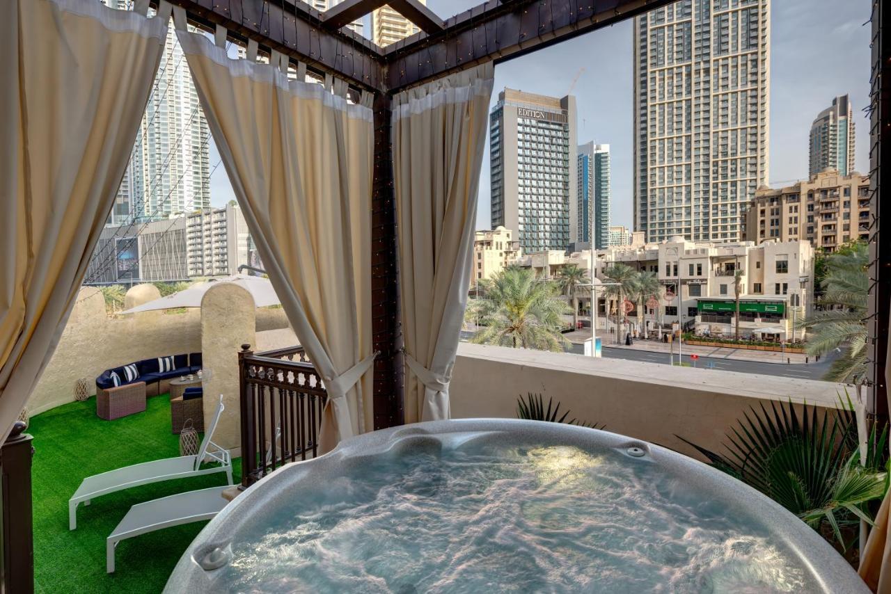 Durrani Homes - Unique Garden Apt At Souk Al Bahar Besides Dubai Mall & Burjkhalifa With Private Jaccuzi Zewnętrze zdjęcie